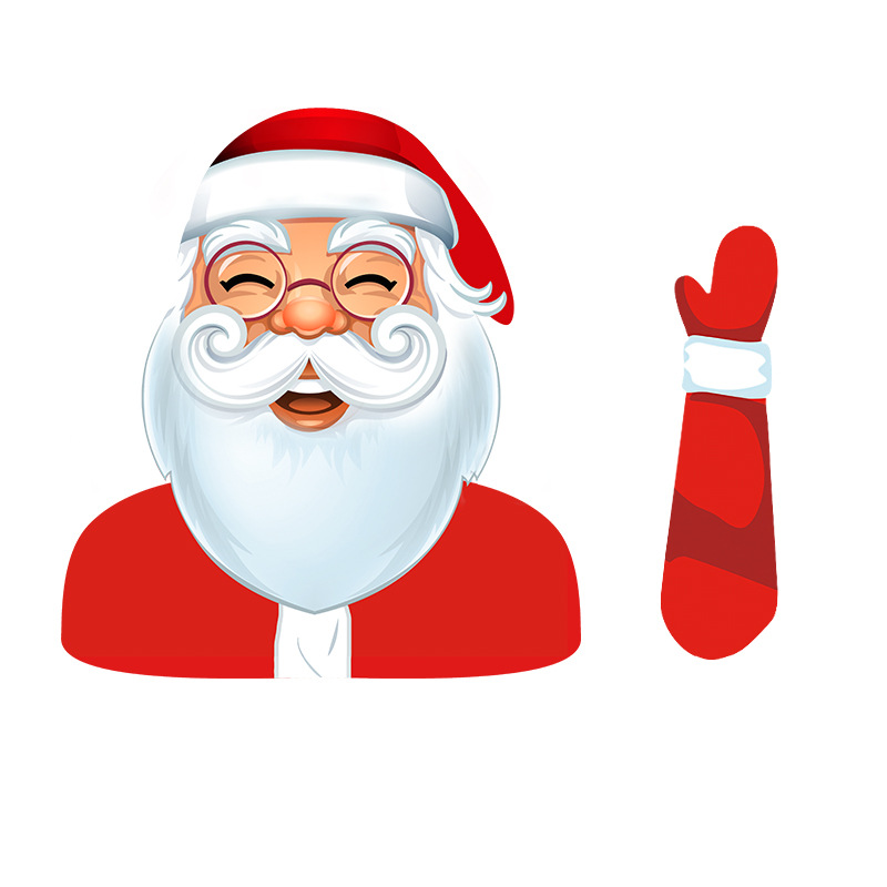 Foreign Trade Popular Santa Claus Wiper Stickers Removable Car Rear Window Wiper Stickers Car Bumper Stickers