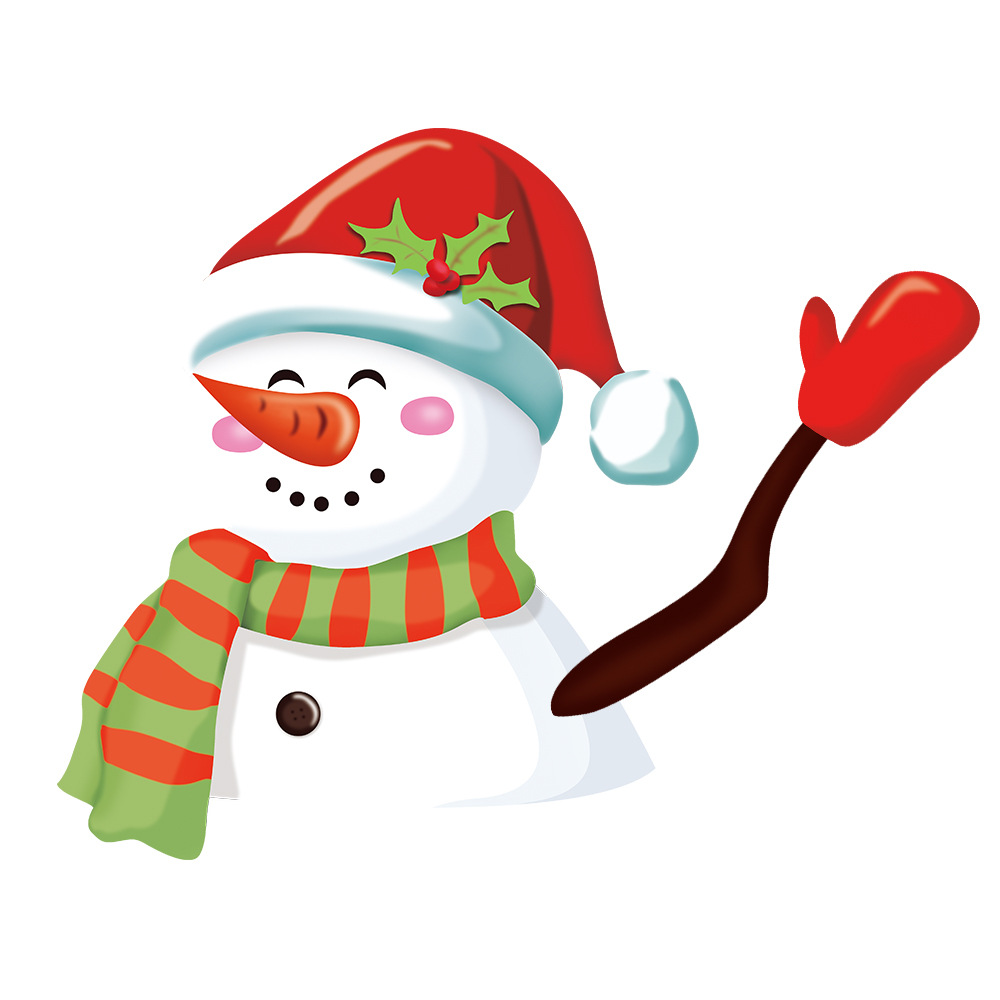 Foreign Trade Popular Santa Claus Wiper Stickers Removable Car Rear Window Wiper Stickers Car Bumper Stickers