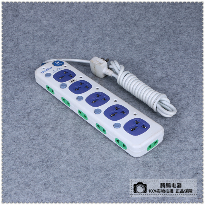 Socket bank plug bank terminal board independent switch side Socket overload protection plug board Socket bank plug bank terminal board independent switch side Socket overload protection plug board