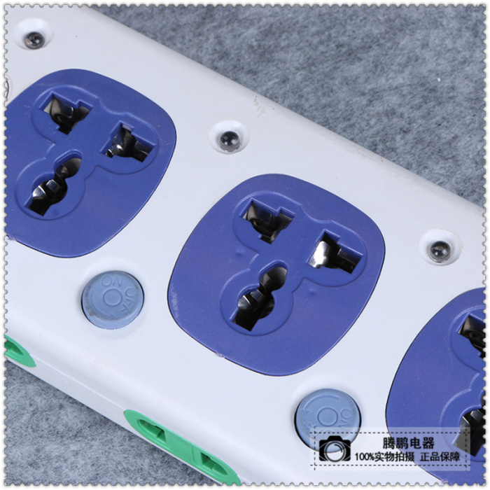 Socket bank plug bank terminal board independent switch side Socket overload protection plug board Socket bank plug bank terminal board independent switch side Socket overload protection plug board