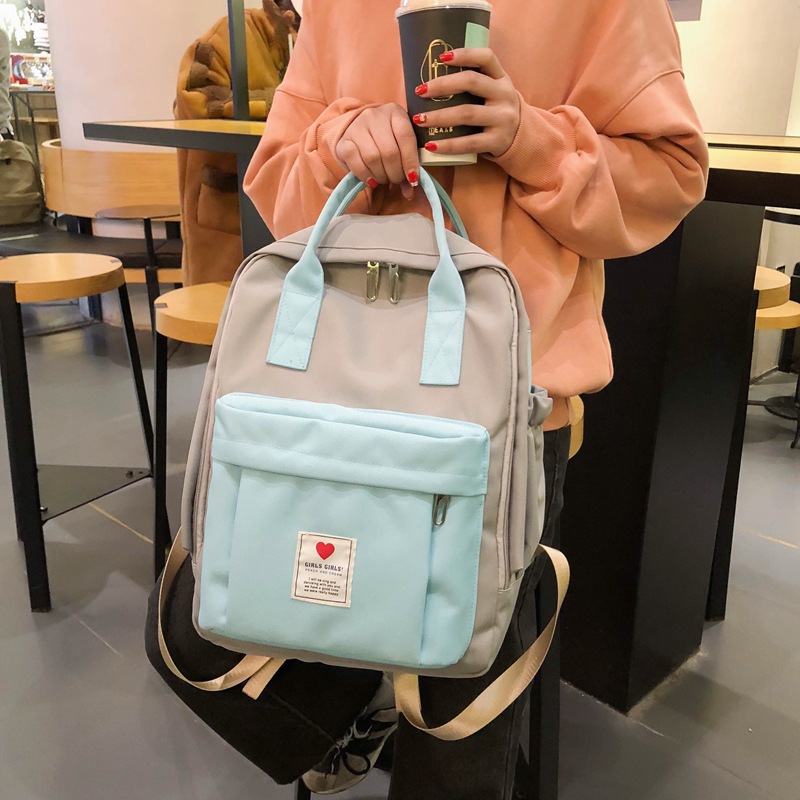 2020 Summer New Doughnut Backpack Korean Style Fashion Trendy Bag School Bag Color Matching Mummy Bag Support Customization