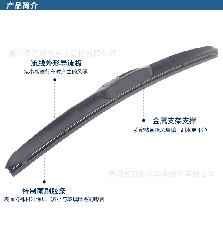 Factory Hot Sale Three-Section Car Wiper Wiper Boneless Wiper Blade Wiper Blade One Piece Dropshipping
