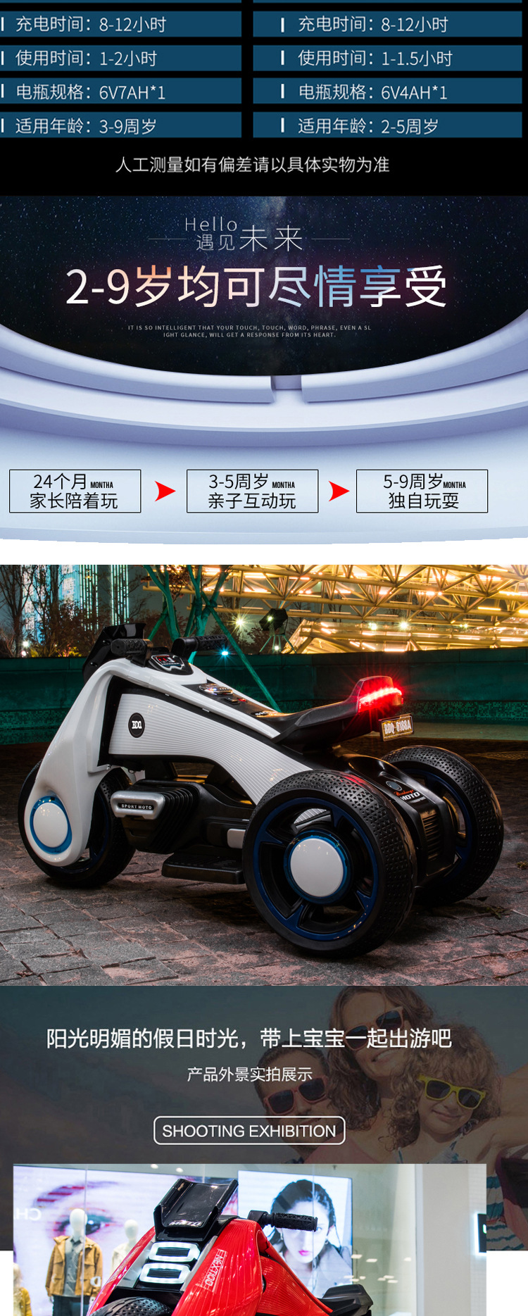 Bedoqi Children's Electric Motor Boys and Girls Baby Sitting Children Toy Car Tricycle Hurricane 6188 Bedoqi Children's Electric Motor Boys and Girls Baby Sitting Children Toy Car Tricycle Hurricane 6188