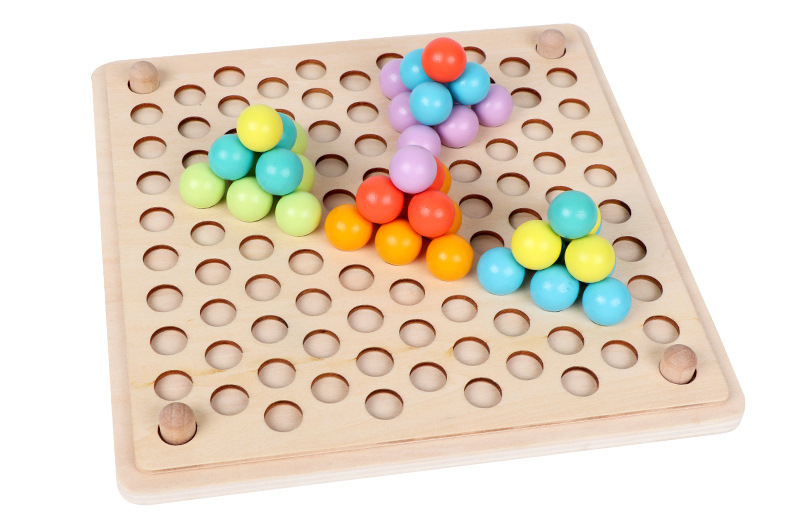 Montessori Early Education Practice Chopsticks Clipping Beads Game Baby Puzzle Fine Motor Training Puzzle Toys