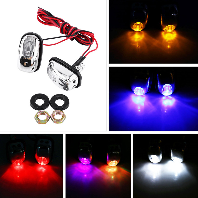 Car Led Hood Windshield Nozzle Wiper Blade Car Wiper Sprinkler Machine Cover Water Spray Decorative Light