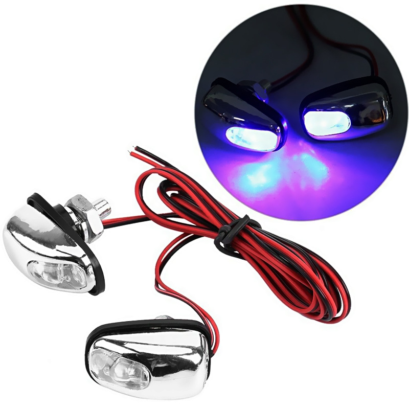 Car Led Hood Windshield Nozzle Wiper Blade Car Wiper Sprinkler Machine Cover Water Spray Decorative Light
