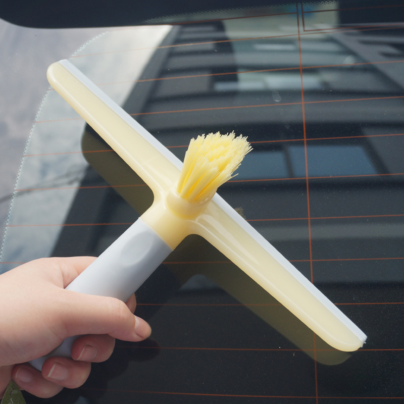 Factory Direct Sales Car Wiper Glass Wiper Dual-Purpose Window Scraper Floor Scraping Brush Car Cleaning