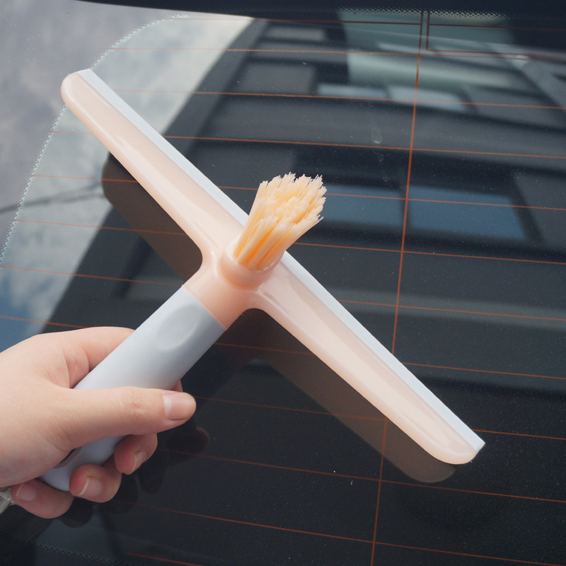 Factory Direct Sales Car Wiper Glass Wiper Dual-Purpose Window Scraper Floor Scraping Brush Car Cleaning