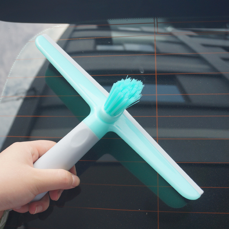 Factory Direct Sales Car Wiper Glass Wiper Dual-Purpose Window Scraper Floor Scraping Brush Car Cleaning