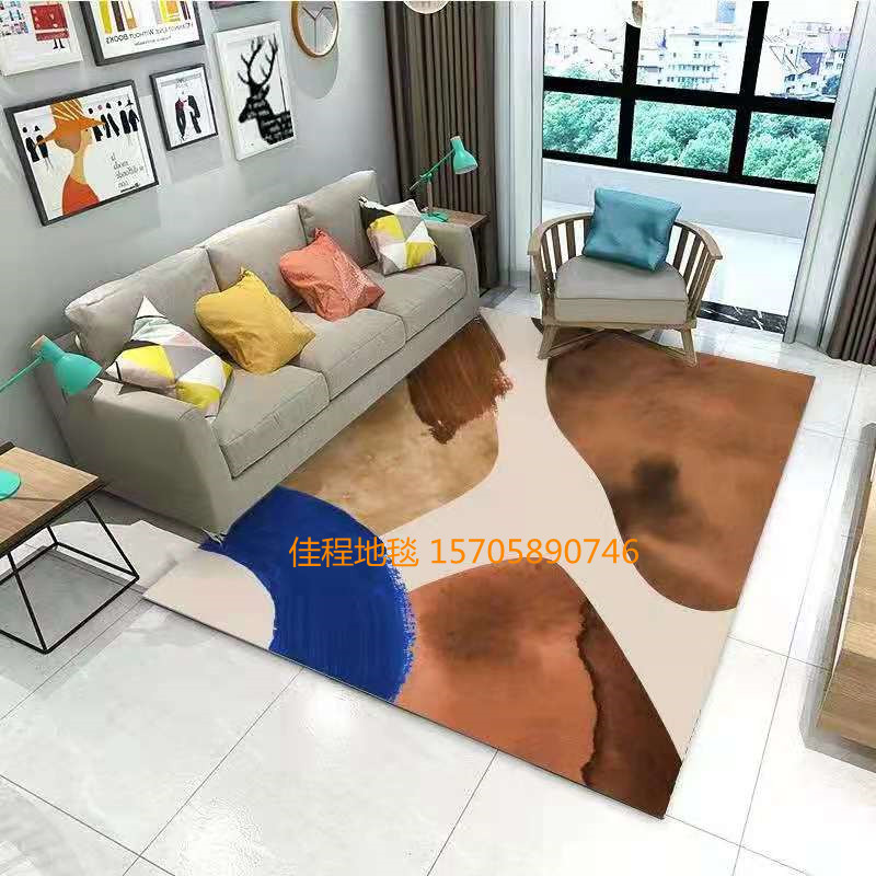 New 3D HD Printing Carpet Living Room Blanket Bedside Blanket Table Carpet Spray Printing Floor Mat Support Custom mat