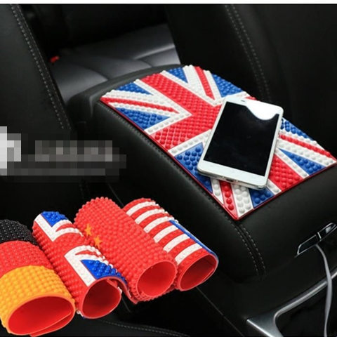 On Board Non Slip Mat National Flag Sign Anti-Slip Mat for Car Mobile Phone Anti-Slip Pad Armrest Box Non-Slip Mat Non-Slip Mat Car