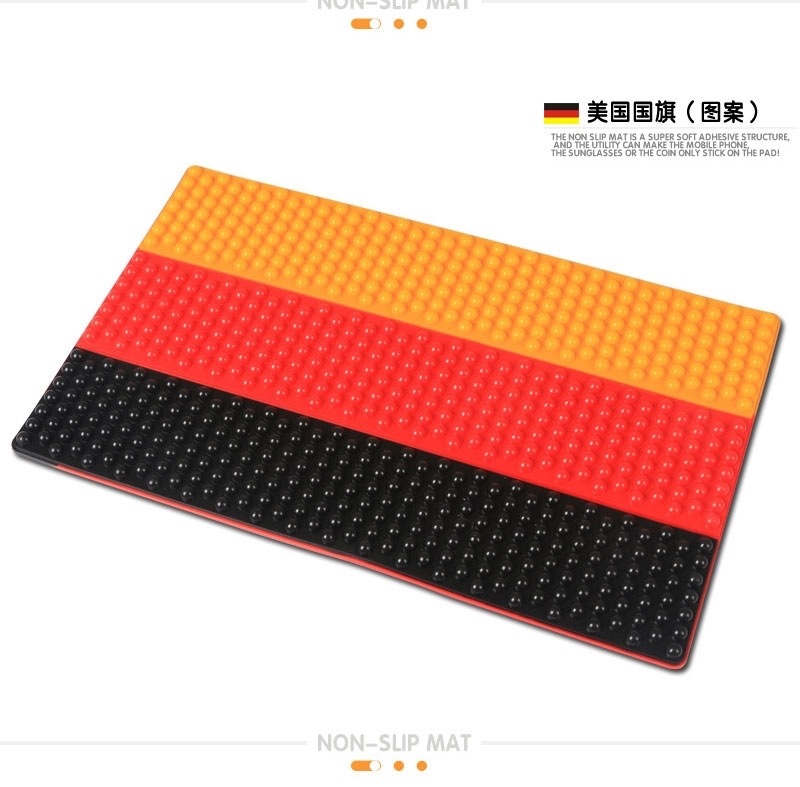 On Board Non Slip Mat National Flag Sign Anti-Slip Mat for Car Mobile Phone Anti-Slip Pad Armrest Box Non-Slip Mat Non-Slip Mat Car