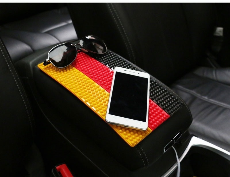 On Board Non Slip Mat National Flag Sign Anti-Slip Mat for Car Mobile Phone Anti-Slip Pad Armrest Box Non-Slip Mat Non-Slip Mat Car