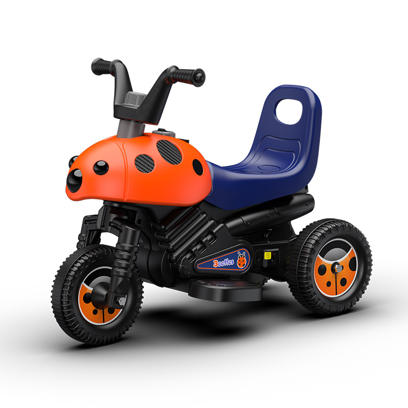 Children&#039;s Electric Motor 2-4 Years Old Baby Tricycle Armor Rechargeable Beetle Toy Car Le 8020