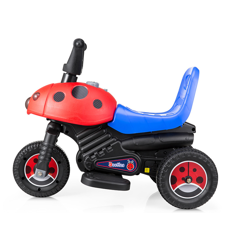 Children&#039;s Electric Motor 2-4 Years Old Baby Tricycle Armor Rechargeable Beetle Toy Car Le 8020
