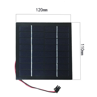 1.5w 8V solar panel glass polycrystalline silicon cell module terminal terminal