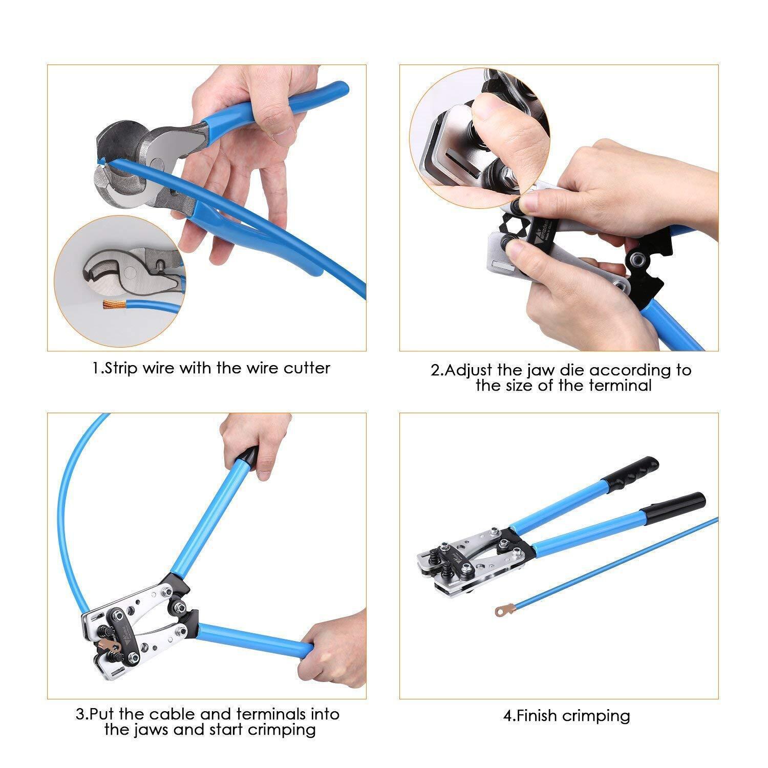 Hengyi Factory Direct Sales HX-50B Large Terminal Crimping Pliers Crimping Capacity 6-50mm2 Terminal Crimping Pliers