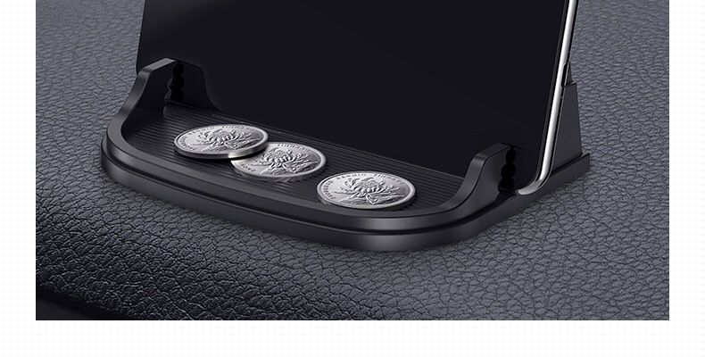 Car Phone Holder Multifunctional Dashboard Anti-Slip Mat Luminous Stop Sign Gravity Car Temporary Parking Number