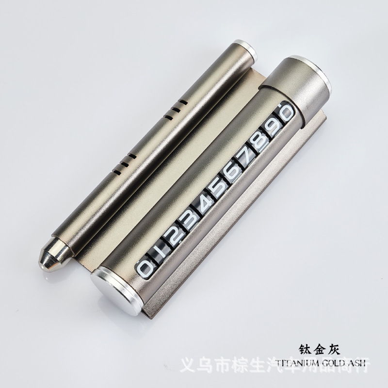 Safety Hammer Car Temporary Parking Number Card Multifunctional Metal Bracket Number Temporary Parking Card Hidden Stop Sign