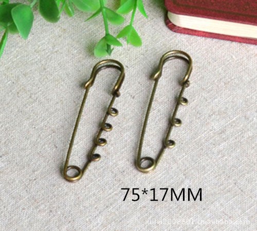 DIY Handmade Jewelry Accessories Retro Pin Base Support Handmade Hair Clips Material Hair Accessories Brooch Base Support