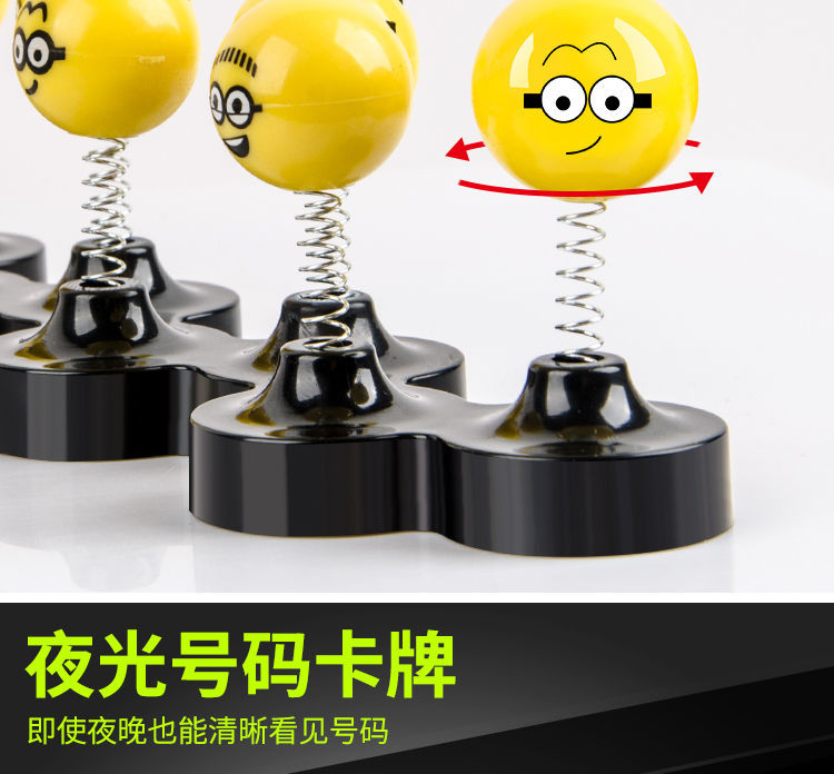 Bobblehead for Car Stop Sign Creative Car Moving Number Plate Car Luminous Ornaments Temporary Parking Sign Stop Sign Number Card