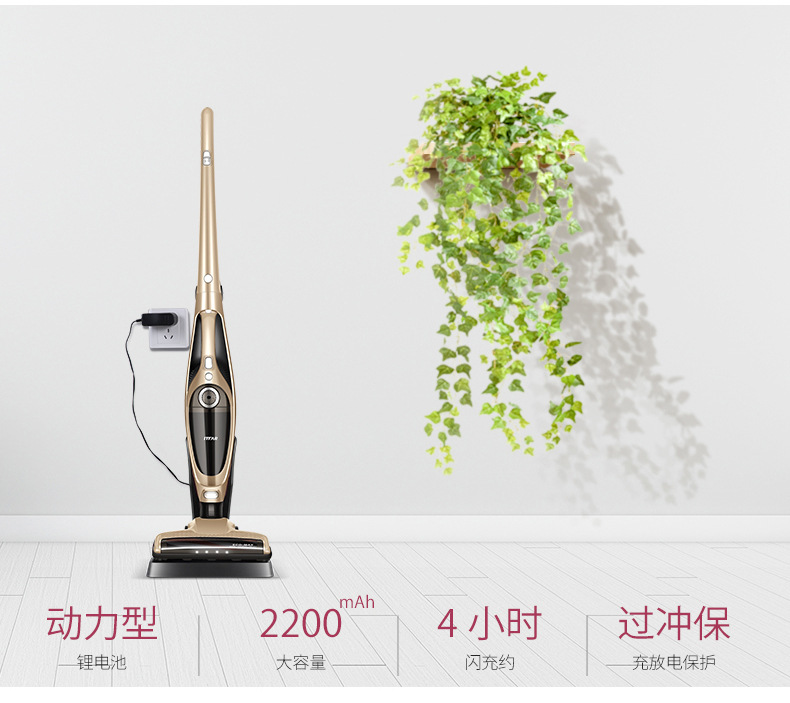 Wireless Vacuum Cleaner Household Handheld Powerful HighPower Mute Charging Suction Sweep Mop Integrated Brushless Motor
