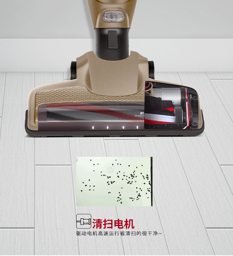 Wireless Vacuum Cleaner Household Handheld Powerful HighPower Mute Charging Suction Sweep Mop Integrated Brushless Motor