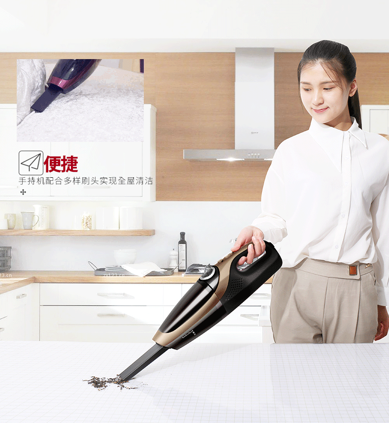 Wireless Vacuum Cleaner Household Handheld Powerful HighPower Mute Charging Suction Sweep Mop Integrated Brushless Motor