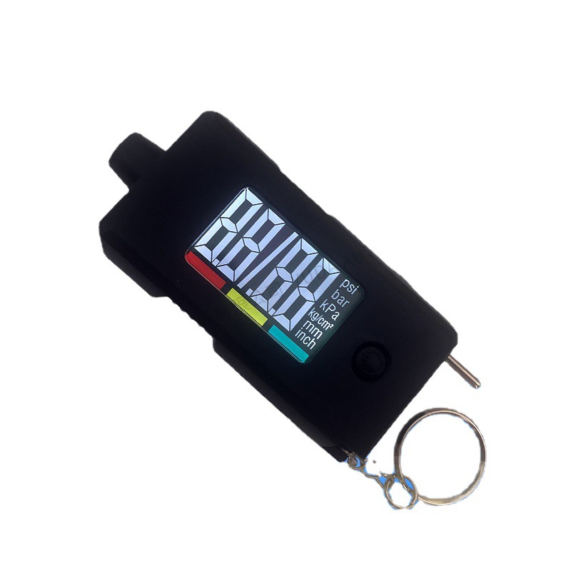 Two-in-One Digital Display Tire Pressure Gauge Multi-Function High Precision Tire Pressure Gauge Thread Rule Tire Pattern Depthometer