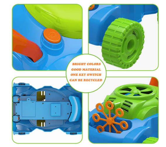 Amazon Automatic Bubble Blowing Machine Trolley Electric Bubble Blowing Parent-Child Outdoor Children Tank Toys