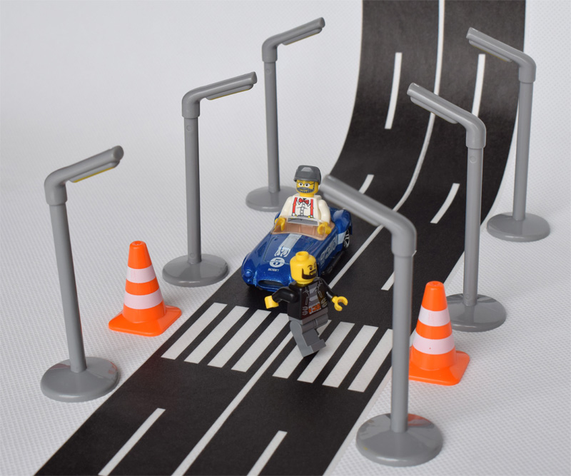Children's Traffic Cone Traffic Cone Toy Car Quadrihedron Parking Lot View Ice Cream Cone Tapered Road Sign Barricade Sand Table Model