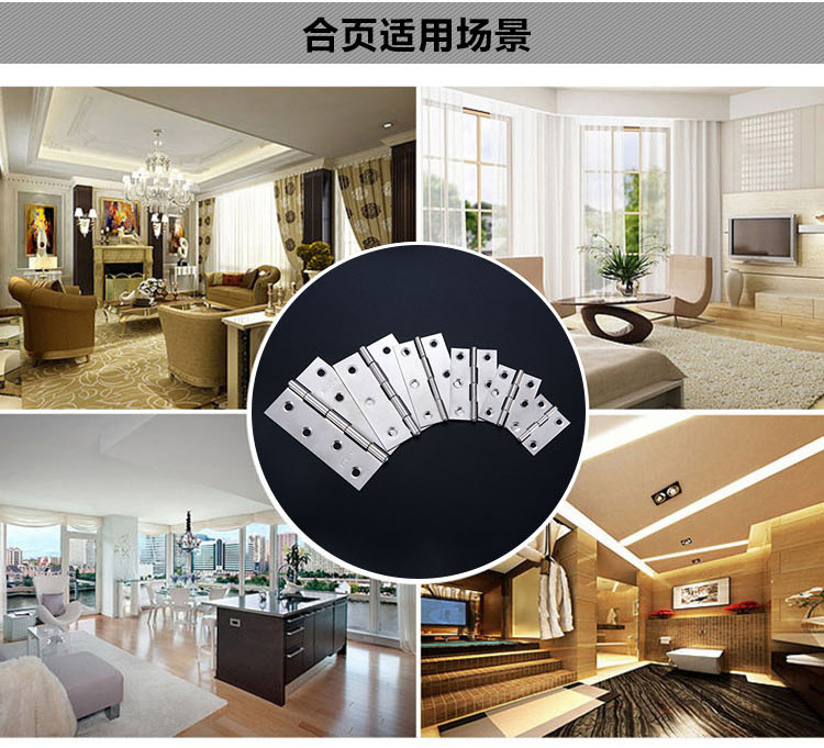 Stainless Steel Hinge Multi-Specification Muffler Door and Window Hardware Accessories Hinge Cabinet Closet Door Mini Flat Hinge Stainless Steel Hinge Multi-Specification Muffler Door and Window Hardware Accessories Hinge Cabinet Closet Door Mini Flat Hinge
