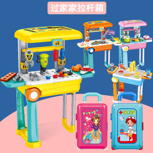 Free Shipping Children's Toy Car Boy Return Car Engineering Car Fire Truck Military Car Sanitation Car Road Sign Portable Box
