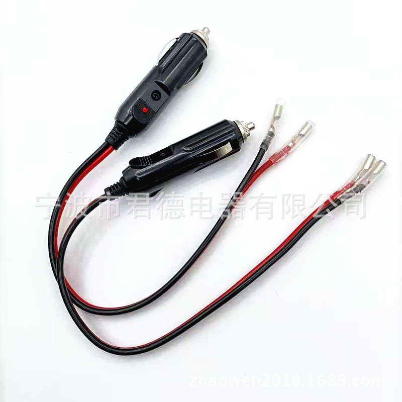 Vehicle-Mounted Power Wire Cigarette Lighter Plug Wire Cigarette Lighter Car Charging Cable Cigarette Lighter with Bullet Terminal Wire