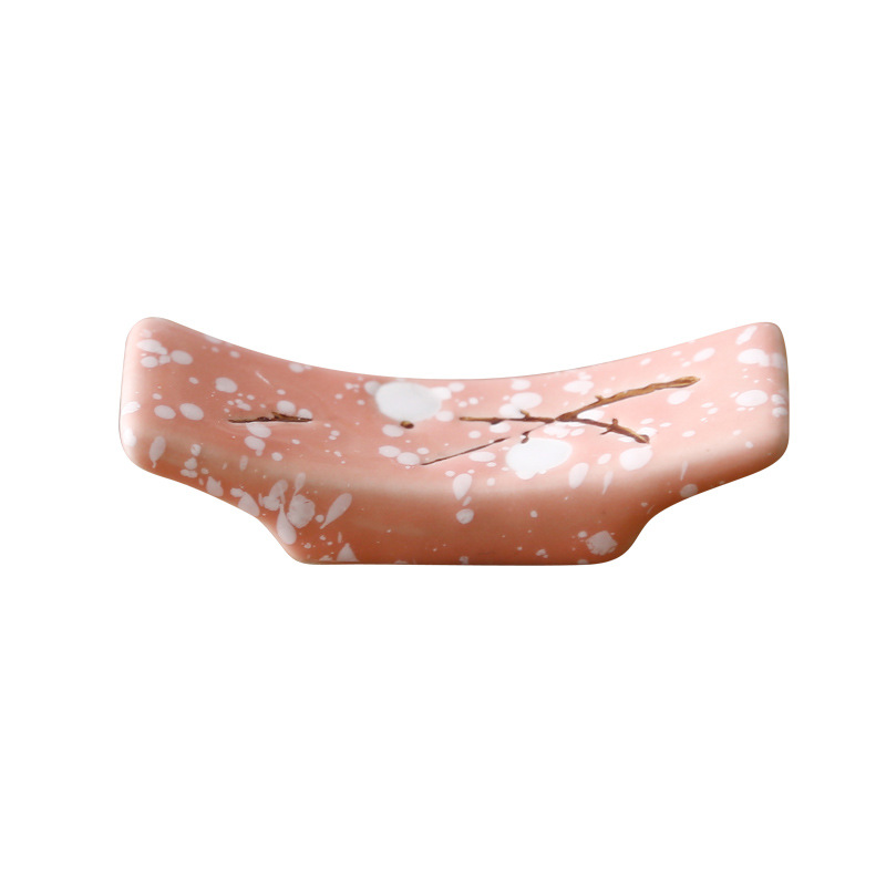 Support Chopstick Holder Storage Chopstick Rack Chopsticks Shelf Snowflake Porcelain DinnerWare Creative Underglaze