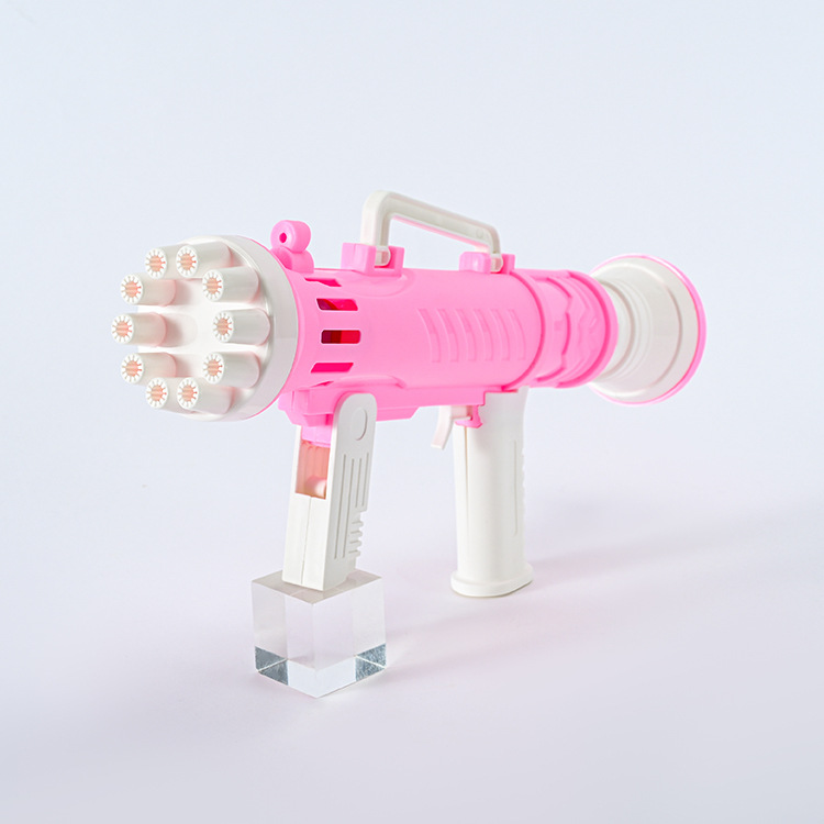 New Rocket Barrel Bubble Gun Automatic Porous Bubble Blowing Toy Outdoor Children Fan Bubble Machine