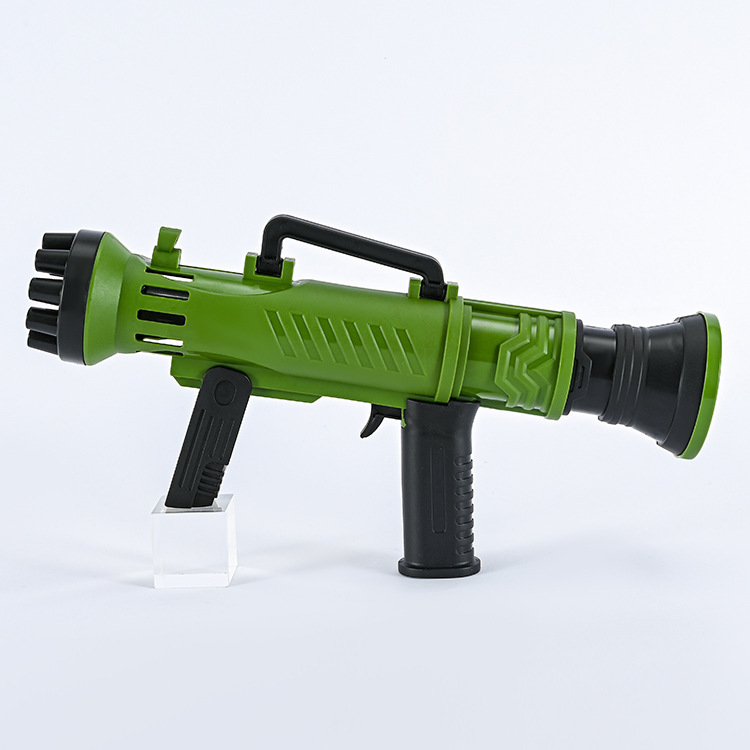 New Rocket Barrel Bubble Gun Automatic Porous Bubble Blowing Toy Outdoor Children Fan Bubble Machine