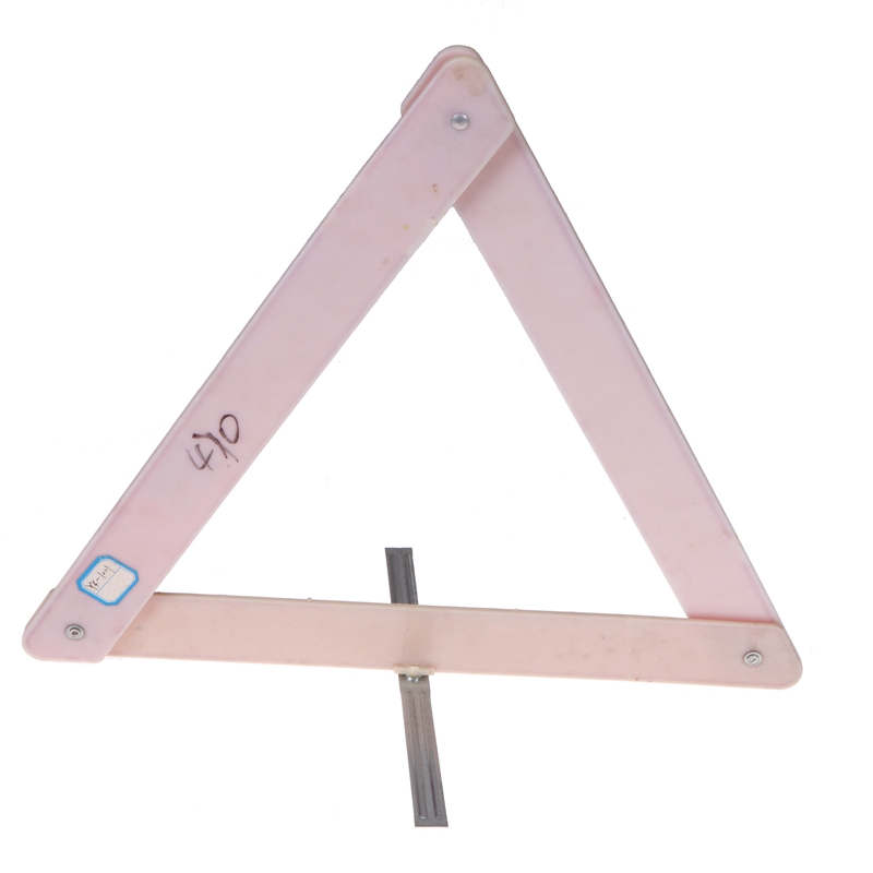 Reflective triangle parking warning sign tripod triangle warning frame folding design
