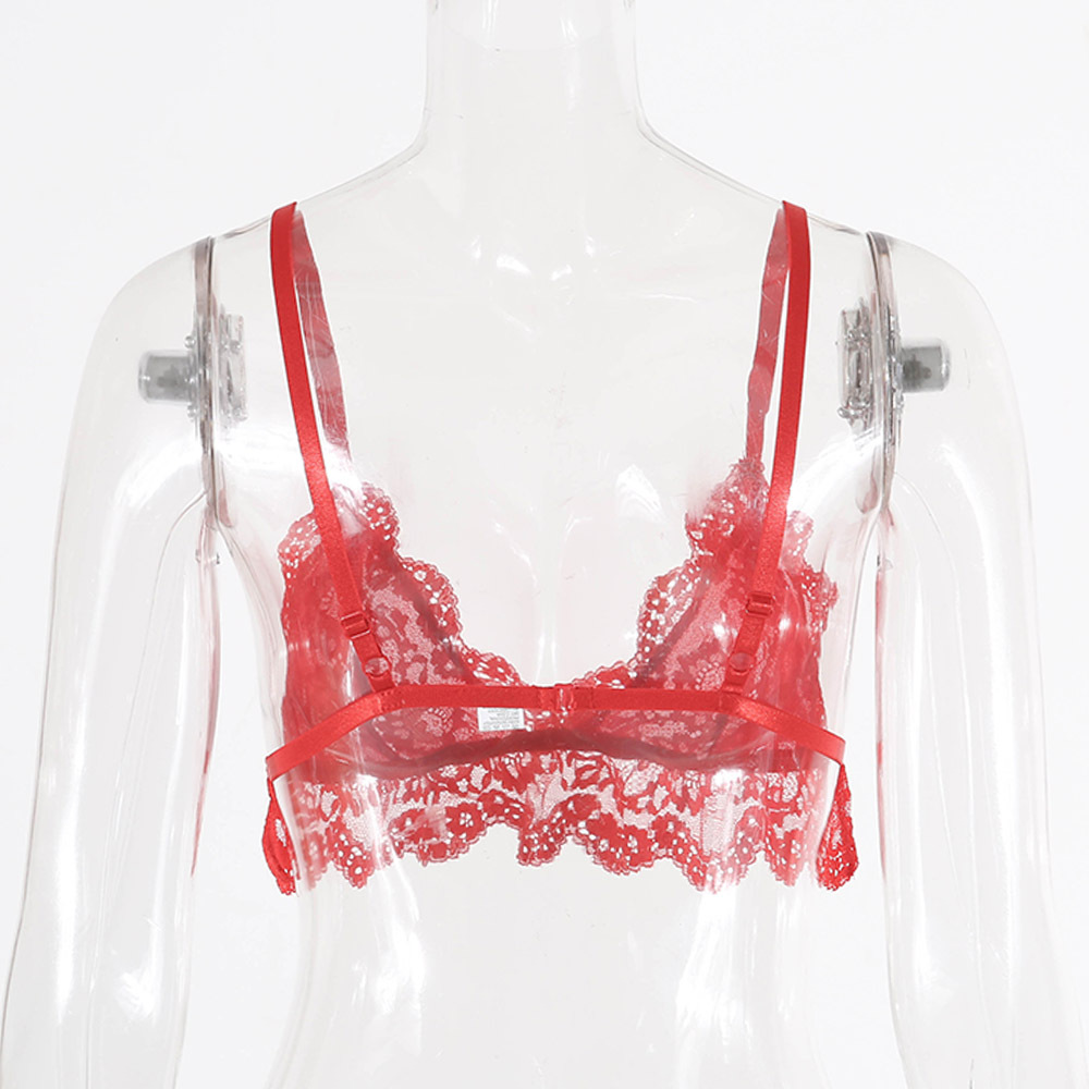 Cross-Border Supply Spring and Summer New Women's Sexy Lace Chest Support Emotional Vest Cross-Border Supply Spring and Summer New Women's Sexy Lace Chest Support Emotional Vest