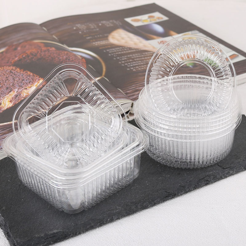 25c_pet Transparent Square Moon Cake Tray/Cake Pad/Inner Support/6.5/7/7.5/8/8.5/9cm