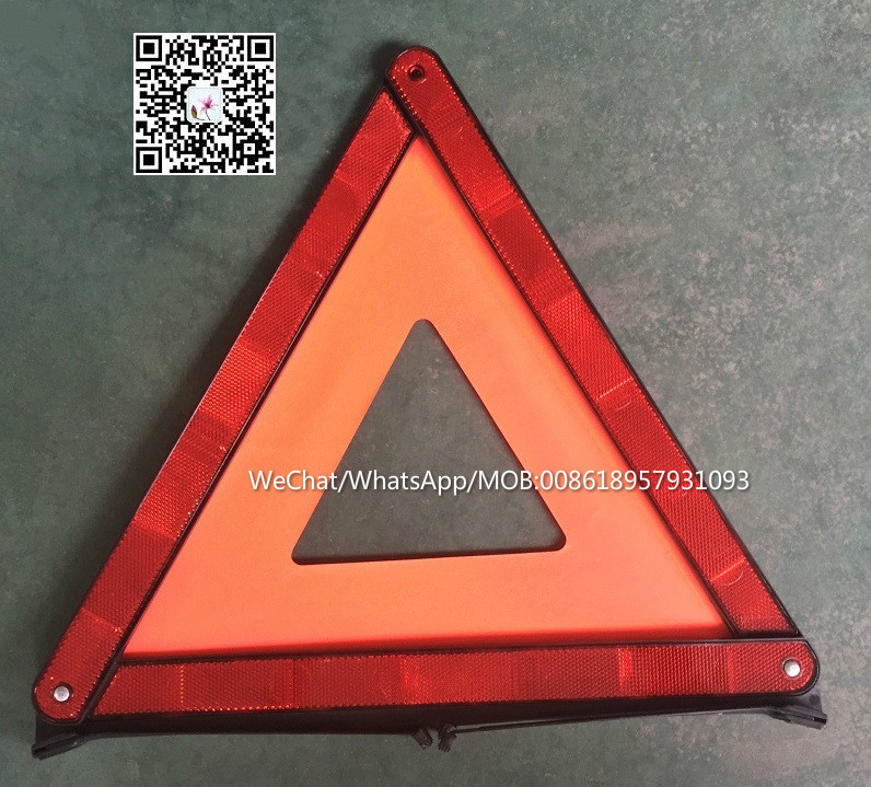 Reflecting triangle warning sign Reflecting triangle warning sign