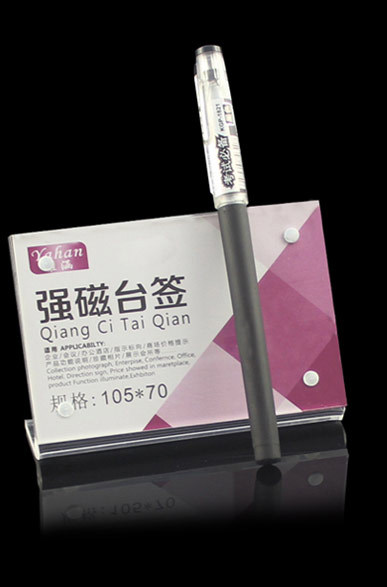 Acrylic organic glass desk sign board meeting card price warning signs.