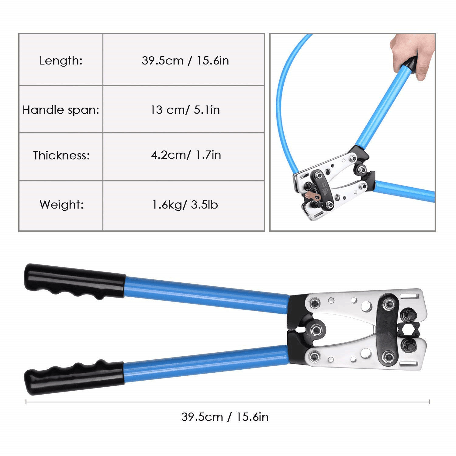 Manual Cold Pressing Terminal Clamp Copper Aluminum Nose Cable Compression Joint Clamp HX-50B Wire Crimper Cable Manual Cold Pressing Terminal Clamp Copper Aluminum Nose Cable Compression Joint Clamp HX-50B Wire Crimper Cable