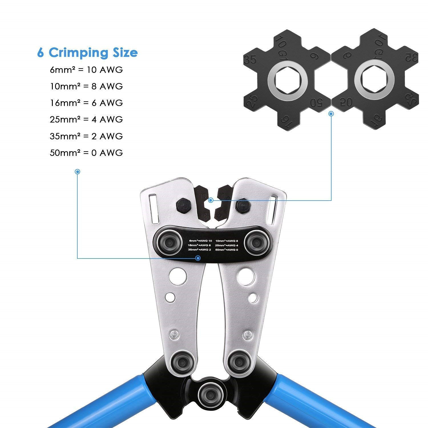 Manual Cold Pressing Terminal Clamp Copper Aluminum Nose Cable Compression Joint Clamp HX-50B Wire Crimper Cable Manual Cold Pressing Terminal Clamp Copper Aluminum Nose Cable Compression Joint Clamp HX-50B Wire Crimper Cable