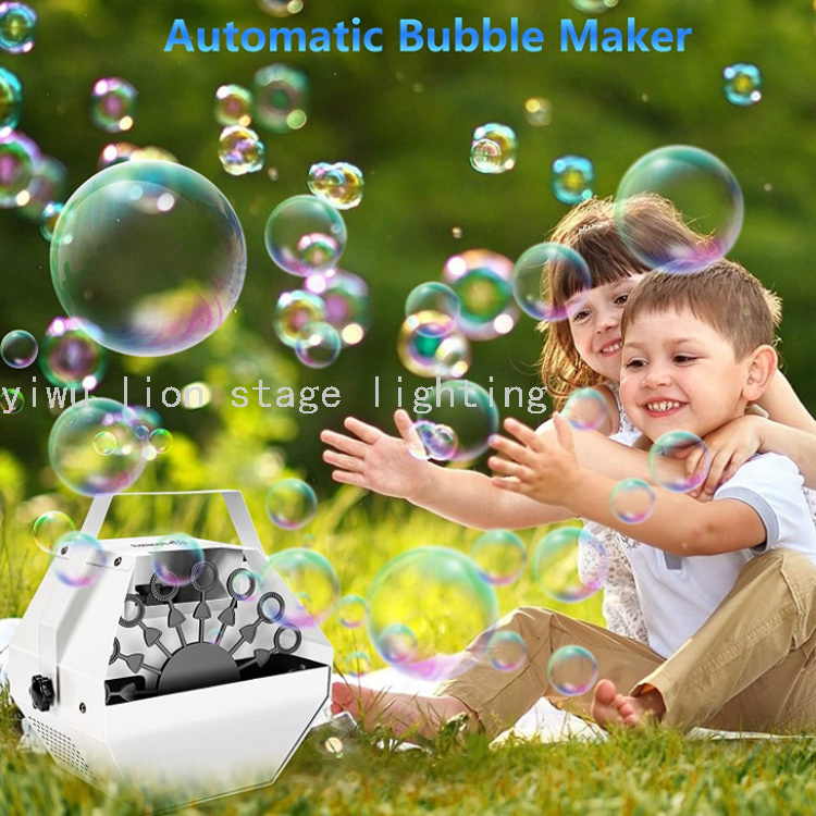 Factory Direct Sales Metal Steel Casing DMX Small Bubble Machine Wedding Stage Outdoor Activities Portable Special Effects Equipment