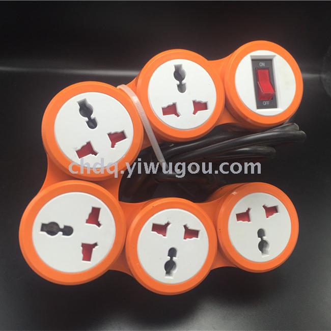 French extension socket with switch row plug power connector terminal board French extension socket with switch row plug power connector terminal board