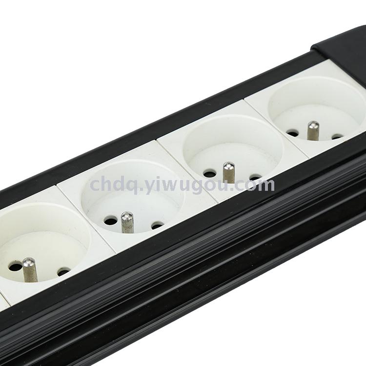 French extension socket with switch row plug power connector terminal board