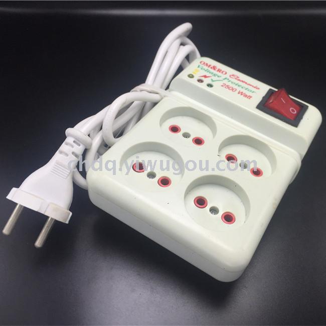 French extension socket with switch row plug power connector terminal board French extension socket with switch row plug power connector terminal board