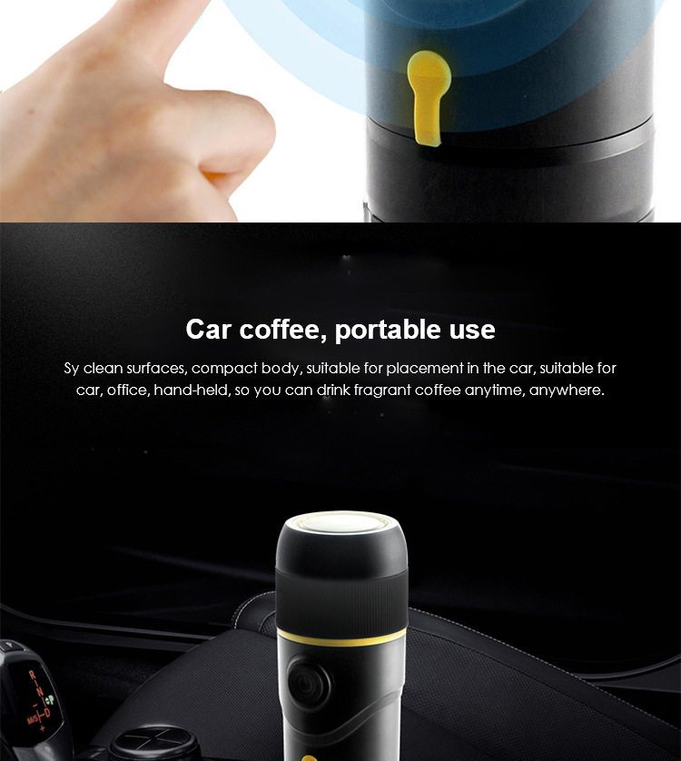 Italian Car Capsule Coffee Machine Electric Large Capacity Outdoor Portable Travel Household Coffee Machine