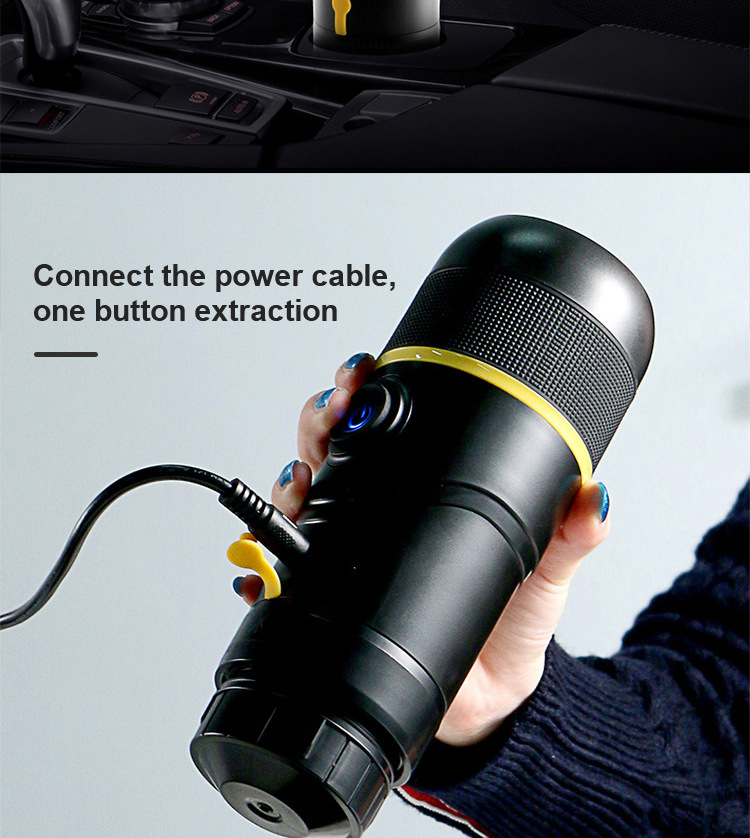 Italian Car Capsule Coffee Machine Electric Large Capacity Outdoor Portable Travel Household Coffee Machine